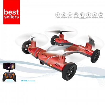 Remote Control Car Drone with Camera RC car Quad copter  Wifi photography RC flying car APP control