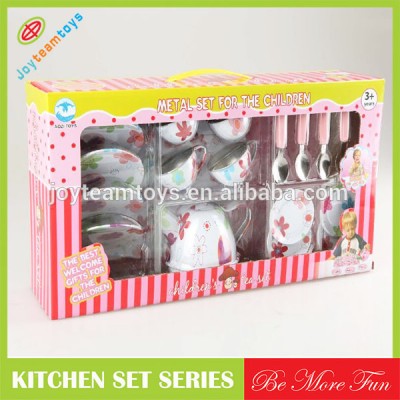 baby stainless steel tableware Princess kitchen set toy